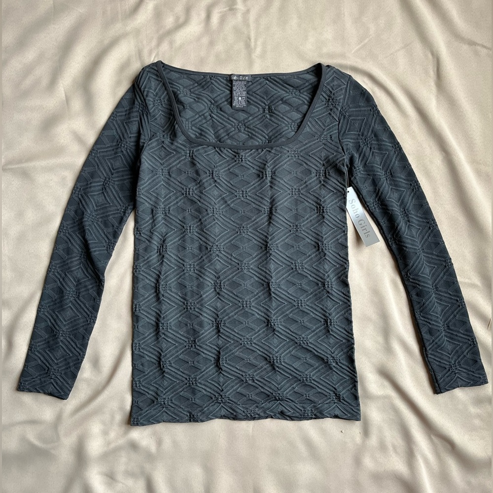 Soho girls long sleeve ribbed shirt